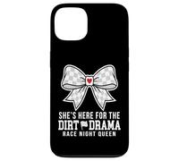 Custodia per iPhone 13 She's Here For The Dirt Drama Race Night Queen