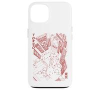 Custodia per iPhone 13 Shibuya giapponese che Attraversa il Paesaggio Urbano di