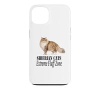 Custodia per iPhone 13 Siberian Cats Extreme Fluff Zone, design per proprietario di gatti