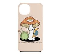 Custodia per iPhone 13 Sii te stesso non scusarti Cottagecore Frog