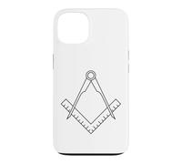 Custodia per iPhone 13 Simbolo massonico massonico bussola quadrata massoneria occulta