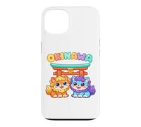 Custodia per iPhone 13 Simpatici Cani Shisa Di Okinawa In Stile Anime