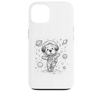 Custodia per iPhone 13 Simpatico cane astronauta esploratore spaziale cucciolo universo design