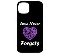 Custodia per iPhone 13 Simple purple quote alzheimer's love never forgets