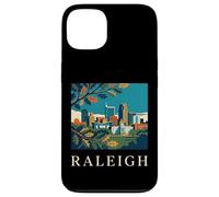 Custodia per iPhone 13 Skyline retrò vintage di Raleigh, Carolina del Nord, Capitol Park