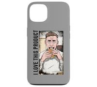 Custodia per iPhone 13 Small Bite Burger Grunge Design: I Love This Product Funny
