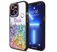 Custodia Per iPhone 13, Smile Carino Custodia Trasparente Per iphone, Custodie Silicone Per iPhone, Protettiva, Antiurto Protettiva Case Per iphone, Mai Gialla Con Protezione Fotocamera, Nero