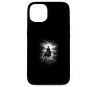 Custodia per iPhone 13 solitario, cowboy, cavaliere, in, deserto, e, west, cielo