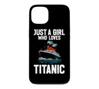 Custodia per iPhone 13 Solo una ragazza che ama la storia delle navi Titanic RMS Titanic