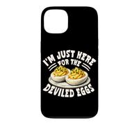 Custodia per iPhone 13 Sono qui solo per The Deviled Eggs Happy Thanksgiving Food