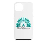 Custodia per iPhone 13 Sostengo i sopravvissuti alla consapevolezza delle aggressioni sessuali Boho Rainbow