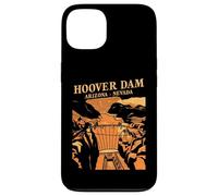 Custodia per iPhone 13 Souvenir simbolo del canyon retrò della diga di Hoover, Arizona, Nevada