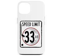 Custodia per iPhone 13 Speed Limit 33 1/3 RPM Vinyl Record Album di Musica DJ