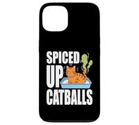 Custodia per iPhone 13 SPICED UP CATBALLS lettiera puzzolente gatto genitore gattino proprietario