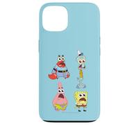 Custodia per iPhone 13 SpongeBob SquarePants SpongeBob Cast Group Stare Logo