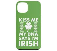 Custodia per iPhone 13 St Patricks Kiss Me My DNA dice che sono irlandese