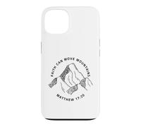 Custodia per iPhone 13 Stampa fronte e retro Christian Faith Can Move Mountains