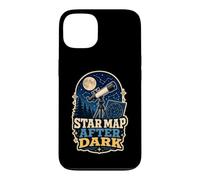 Custodia per iPhone 13 Star Map After Dark Telescopio Luna