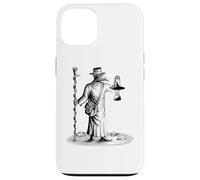 Custodia per iPhone 13 Steampunk Peste Pestilenza Tarocchi Vintage Horror