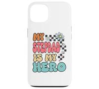 Custodia per iPhone 13 Stepdad Hero Cute Retro Floral Fathers Day Appreciation