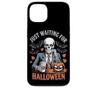 Custodia per iPhone 13 Sto solo aspettando Halloween Funny Skeleton Pumpkin Humor