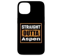 Custodia per iPhone 13 Straight Outta Aspen, Colorado, USA, stile retrò invecchiato, vintage