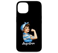 Custodia per iPhone 13 Strong Argentinian Girl Woman Girlfriend Argentina Flag
