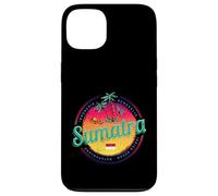 Custodia per iPhone 13 Sumatra Indonesia retrò tramonto vintage souvenir