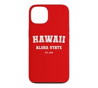 Custodia per iPhone 13 Summer Hawaiian Islands (est 1959) Hawaii Aloha State