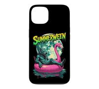 Custodia per iPhone 13 Summerween Werewolf Retro Horror Beach Halloween in estate