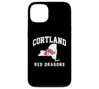 Custodia per iPhone 13 SUNY Cortland Red Dragons New York State