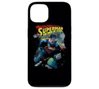Custodia per iPhone 13 Superman Through The Rubble