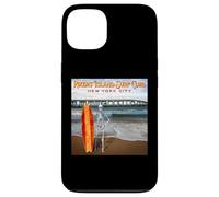 Custodia per iPhone 13 Surf divertente Skeleton Rikers Island Surf Club New York City