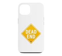 Custodia per iPhone 13 T-shirt grafica vintage con segnale stradale con scritta "Dead En"