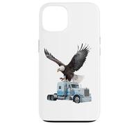 Custodia per iPhone 13 T-shirt Truck Driver Trucker Da Uomo Dad Big Rig American