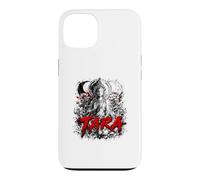 Custodia per iPhone 13 Tara Dea buddista Lotus Moon Phases Meditazione