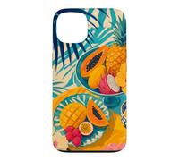Custodia per iPhone 13 Tavolo da frutta tropicale sotto ombre di palma
