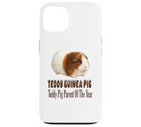 Custodia per iPhone 13 Teddy Guinea Pig Genitore dell'anno, grazioso design Cavy
