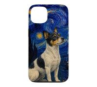 Custodia per iPhone 13 Teddy Roosevelt Terrier Cane Van Gogh Notte Stellata