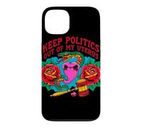Custodia per iPhone 13 Tenere la politica fuori dalle rose serpente utero