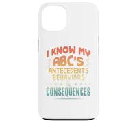 Custodia per iPhone 13 Terapista ABA divertente - Conosco il mio ABC