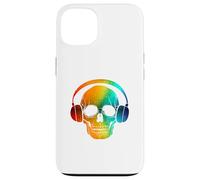 Custodia per iPhone 13 Teschio DJ disc Jockey