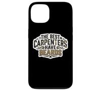 Custodia per iPhone 13 The Best Carpenters Have Beards Bearded Wood Worker Citazione
