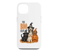 Custodia per iPhone 13 The Boo Crew Halloween Dogs Pumpkin Witch Hat