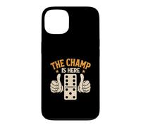 Custodia per iPhone 13 The Champ Is Here Domino King Domino Player Tile Lover