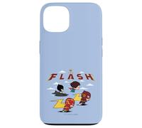 Custodia per iPhone 13 The Flash Movie Batman Supergirl Chibi in the Sky