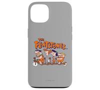 Custodia per iPhone 13 The Flintstones Fred Wilma Betty Barney on Bike