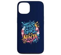 Custodia per iPhone 13 This Girl Is a Ninja Funny Birthday Party Ninja Warrior Kid