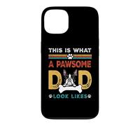 Custodia per iPhone 13 This Is What A Pawsome Dad Look Likes Boston Terrier Dog Dad