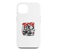 Custodia per iPhone 13 Thoth egiziano Dio Saggezza Scrivere geroglifici